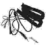 vhbw Audio AUX Kabel kompatibel mit Sennheiser HD 222, HD 224, HD 230 Kopfhörer - Audiokabel 3,5 mm Klinkenstecker auf 6,3 mm, 1,5 - 4 m, Schwarz