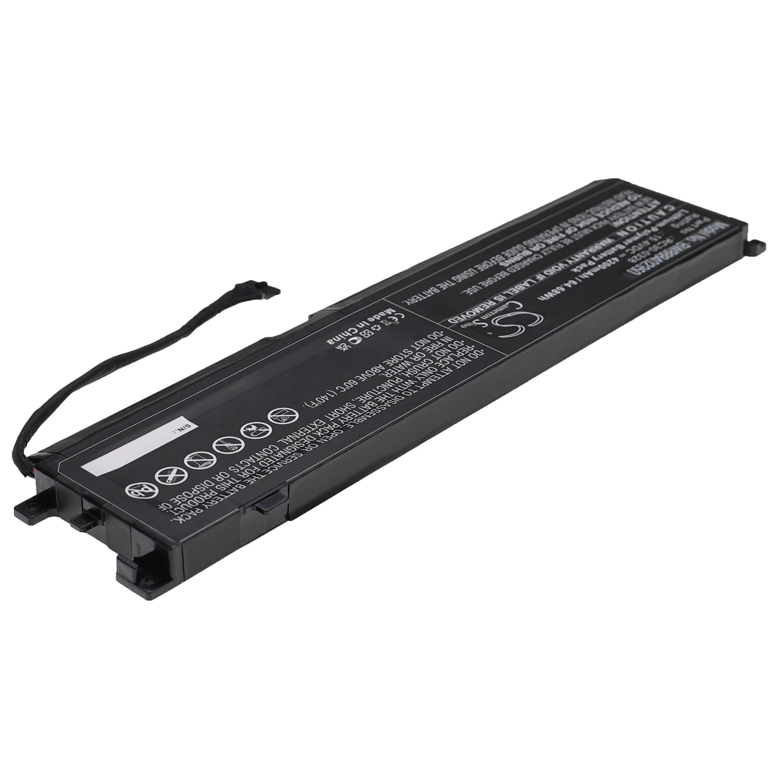vhbw Akku kompatibel mit Razer Blade 15 RZ09-03305x, RZ09-03304x, RZ09-0328, RZ09-0330x Notebook (4200 mAh, 15,4 V, Li-Polymer)