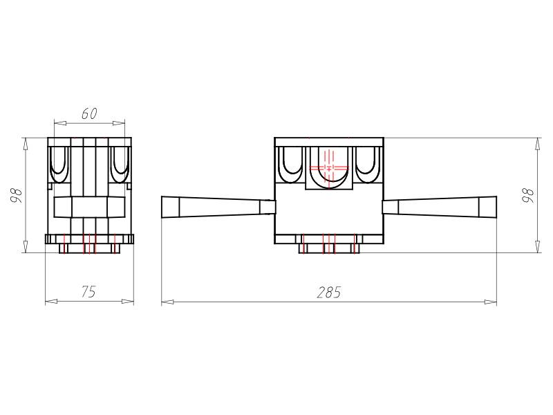 Kaiser Wandauslassdose 1211-02