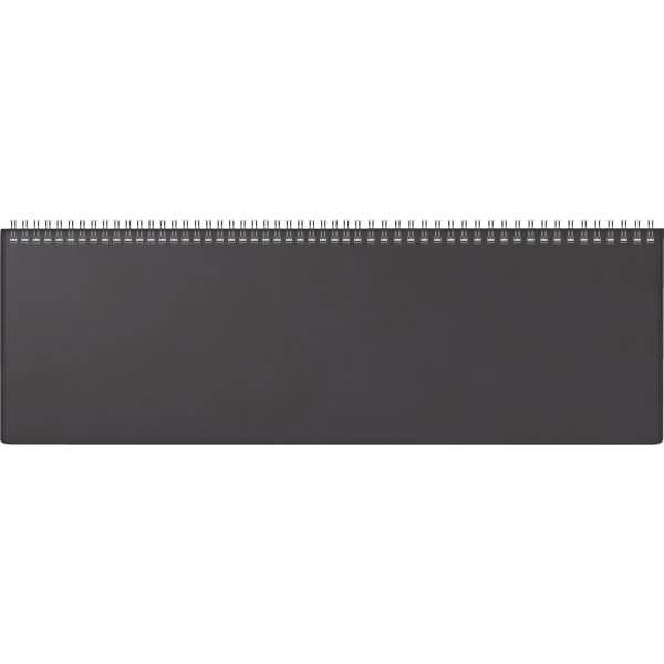 Schreibtischquerkalender Futura 5 42x13,7cm Kunststoff schwarz 2023