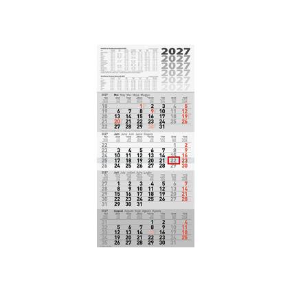 rido idé Wandkalender "4-Monatskalender quattroplan 2", 2025