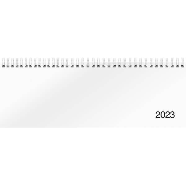 Schreibtischquerkalender 29,7x10,5cm 1 Woche =2 Seiten 2023
