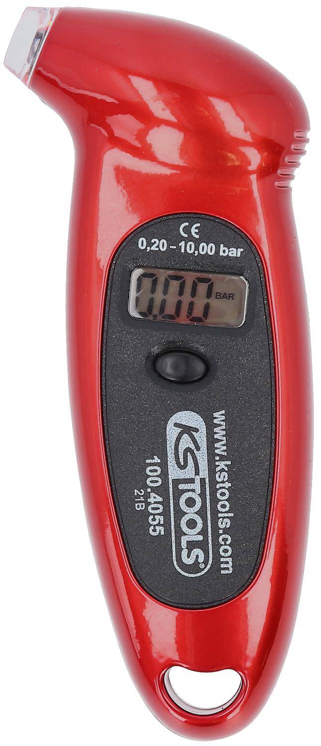 KS TOOLS Digitaler Reifendruckmesser, 0,20 - 10,0 bar