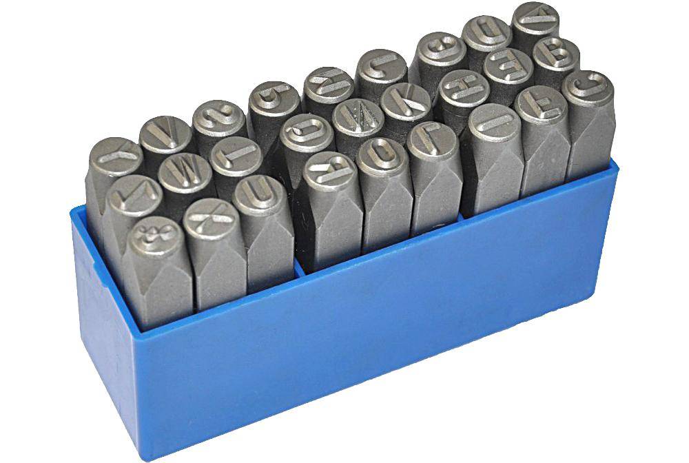 KS TOOLS Buchstaben-Prgestempel-Satz, 27-tlg
