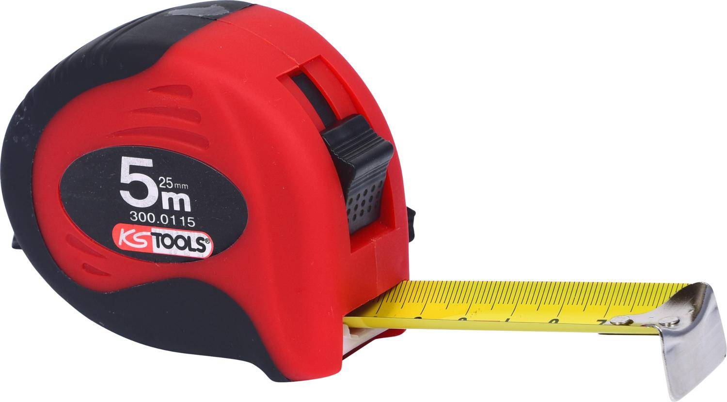 KS TOOLS Bandma mit Feststeller,schwarz-rot, 5m, 25mm