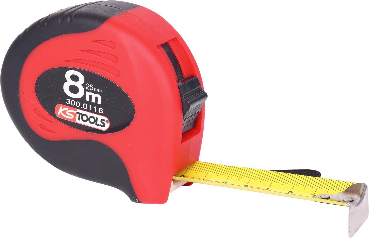 KS TOOLS Bandma mit Feststeller,schwarz-rot, 8m