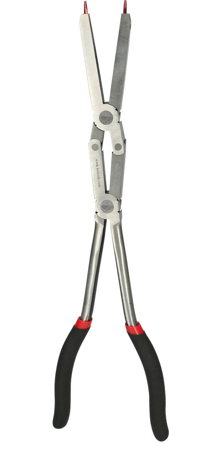 KS TOOLS Doppelgelenk-Sicherungszange fr Innensicherungsringe mit