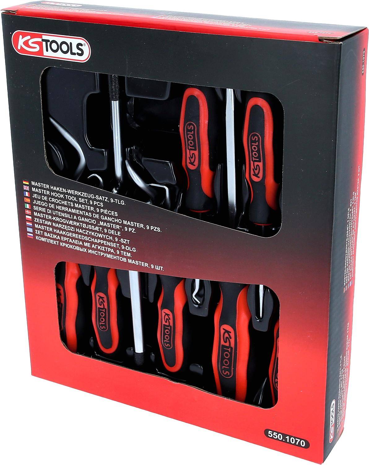 KS TOOLS Master Haken-Werkzeug-Satz, 9-tlg