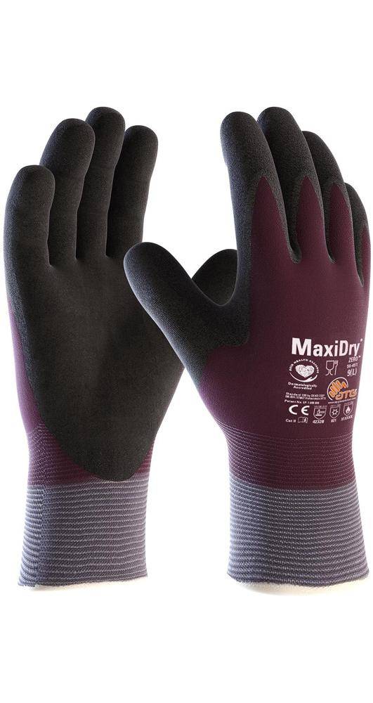 ATG Klteschutzhandschuhe MaxiDry Zero 56-451 Gre 9 lila/schwarz EN