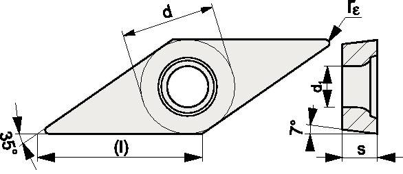 PROMAT Wendeschneidplatte VCMT110308-M UNI Bearbeitung mittel