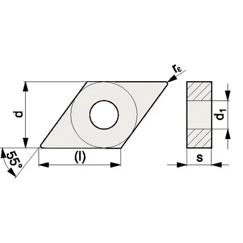 PROMAT Wendeschneidplatte DNMG110404-M PMK30 Bearbeitung mittel PROMAT Wendeschneidplatte DNMG110404-M PMK30 Bearbeitung mittel