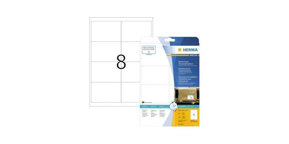 HERMA Adressetikett 99,1 x 67,7 mm (B x H) Polyester wei 200