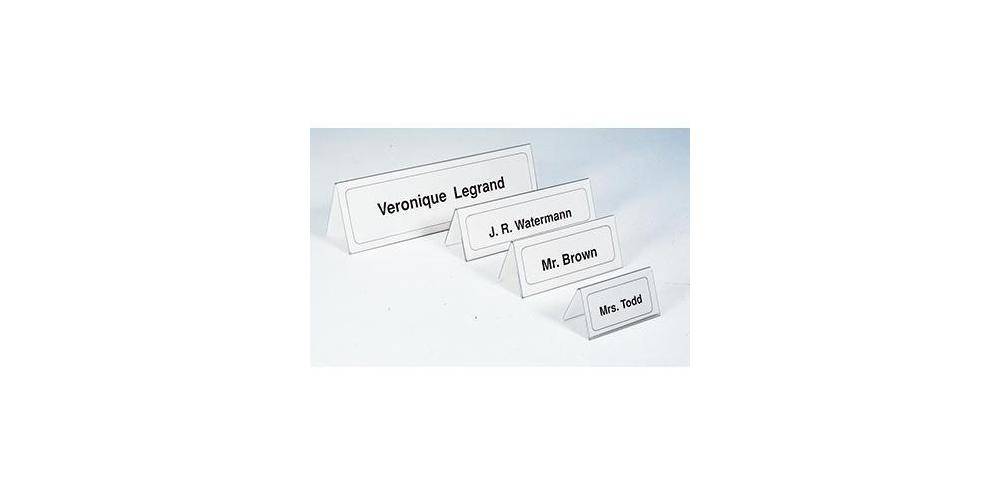 DURABLE Tischnamensschild 100 x 52/104 mm (B x H) PVC-Hartfolie