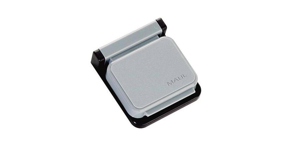 MAUL Clip S Magnet 3,6 x 4 cm (B x L ) Kunststoff grau 10 St./Pack.