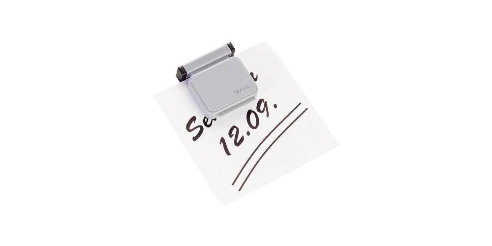 MAUL Clip S Magnet 3,6 x 4 cm (B x L ) Kunststoff grau 10 St./Pack.