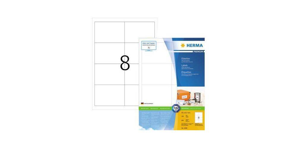 HERMA Universaletikett PREMIUM 97 x 67,7 mm (B x H) nicht wieder