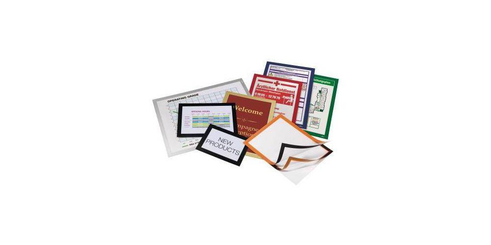 DURABLE Magnetrahmen DURAFRAME DIN A4 PVC grn 2 St./Pack.