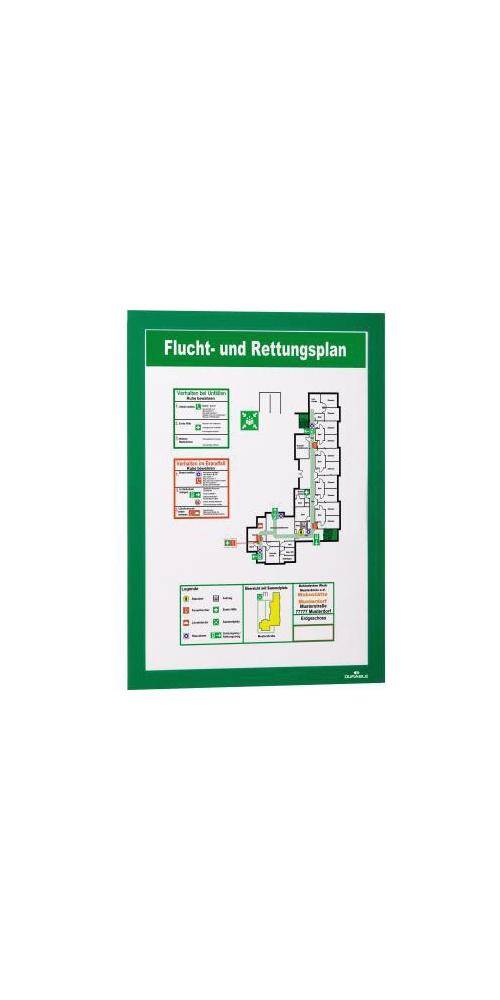 DURABLE Magnetrahmen DURAFRAME DIN A4 PVC grn 2 St./Pack.