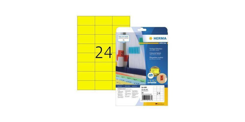 HERMA Universaletikett farbig 70 x 37 mm (B x H) wieder ablsbar