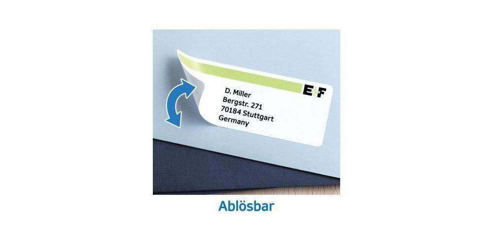 HERMA Universaletikett 45,7 x 21,2 mm (B x H) wieder ablsbar Papier