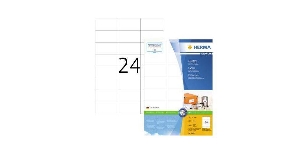 HERMA Universaletikett PREMIUM 70 x 37 mm (B x H) nicht wieder