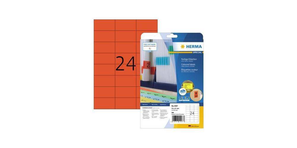 HERMA Universaletikett farbig 70 x 37 mm (B x H) wieder ablsbar