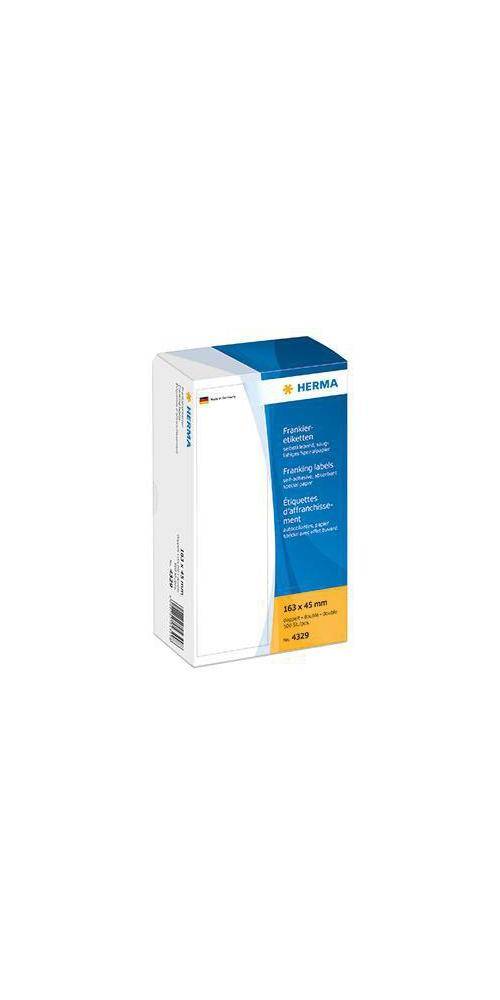 HERMA Frankieretikett 163 x 45 mm (B x H) Papier wei 500 Etik./Pack.