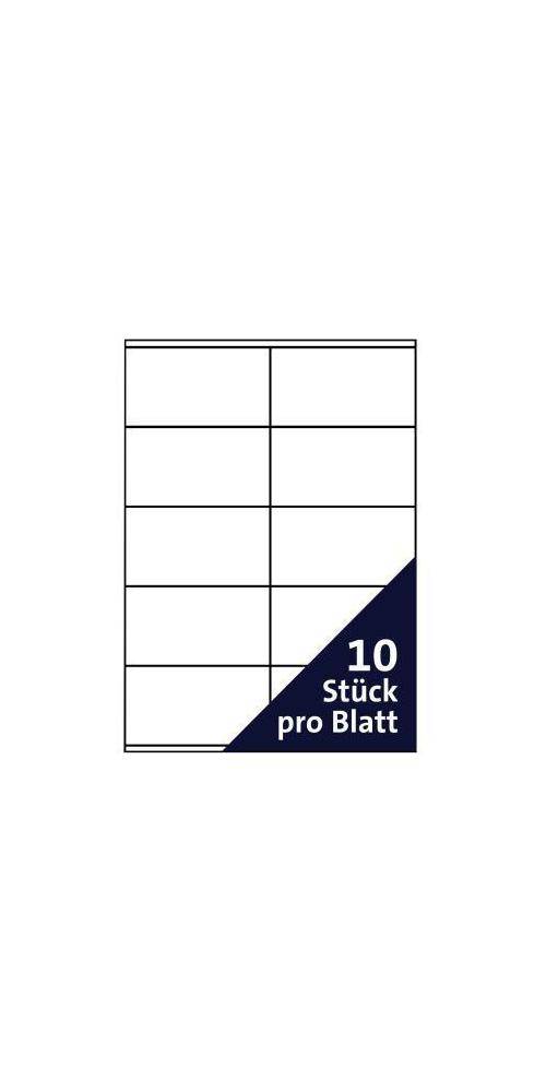 Soennecken Universaletikett 105 x 57 mm (B x H) nicht wieder ablsbar