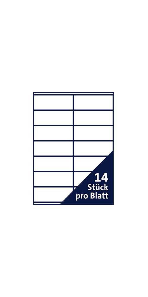 Soennecken Universaletikett 105 x 42,3 mm (B x H) nicht wieder