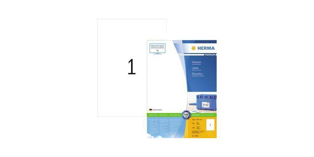 HERMA Universaletikett PREMIUM 210 x 297 mm (B x H) nicht wieder