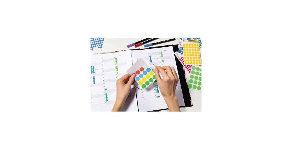 HERMA Markierungspunkt 19mm Papier grn 1.280 Etik./Pack. 19mm Papier