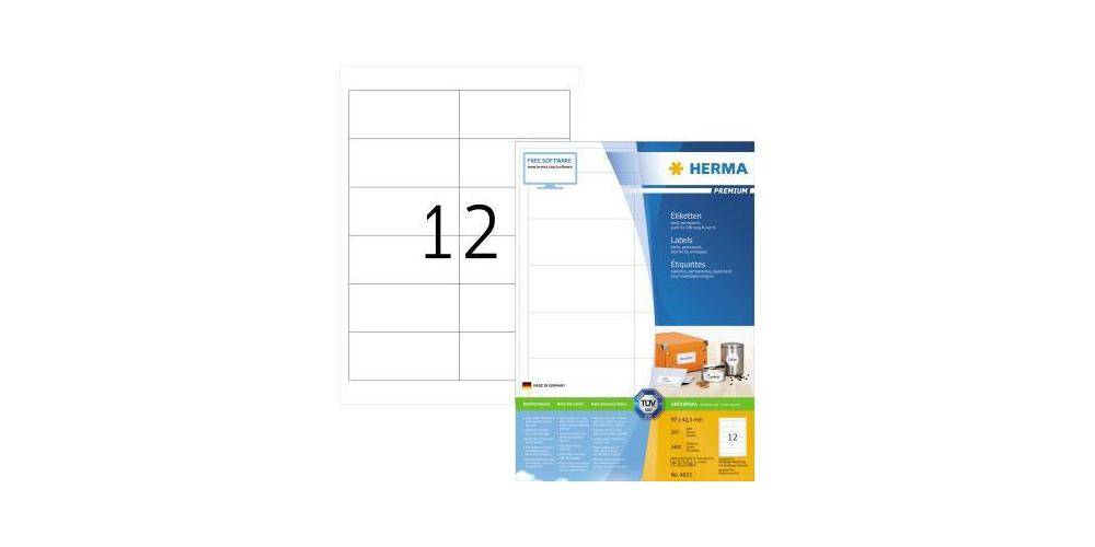 HERMA Universaletikett PREMIUM 97 x 42,3 mm (B x H) nicht wieder