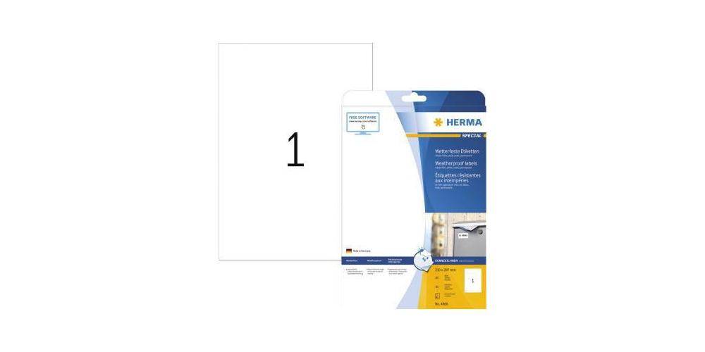 HERMA Universaletikett PREMIUM 210 x 297 mm (B x H) nicht wieder