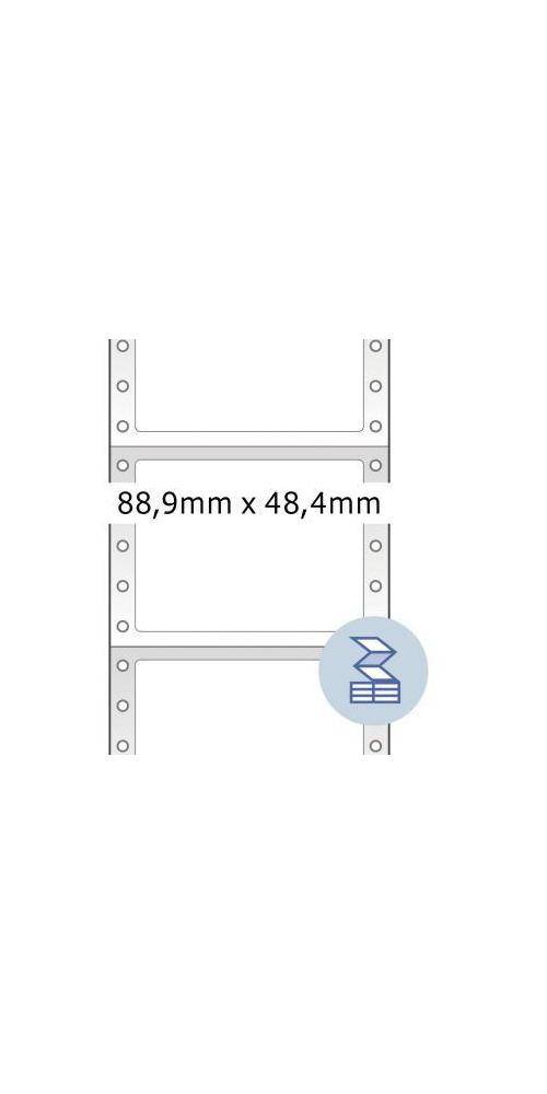 HERMA Endlosetikett 88,9 x 48,4 mm (B x H) nicht wieder ablsbar mit
