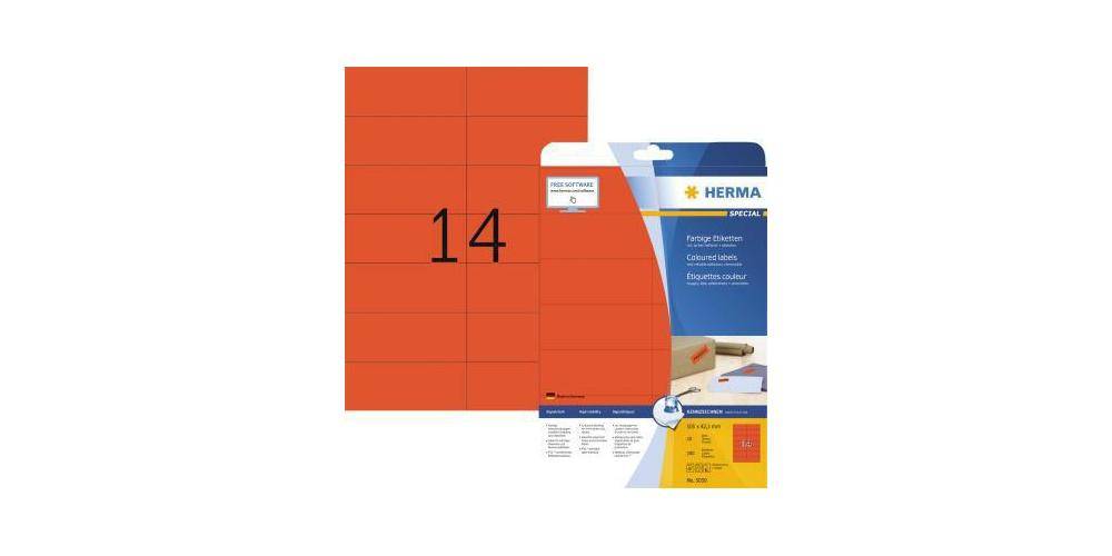 HERMA Universaletikett 105 x 42,3 mm (B x H) wieder ablsbar Papier