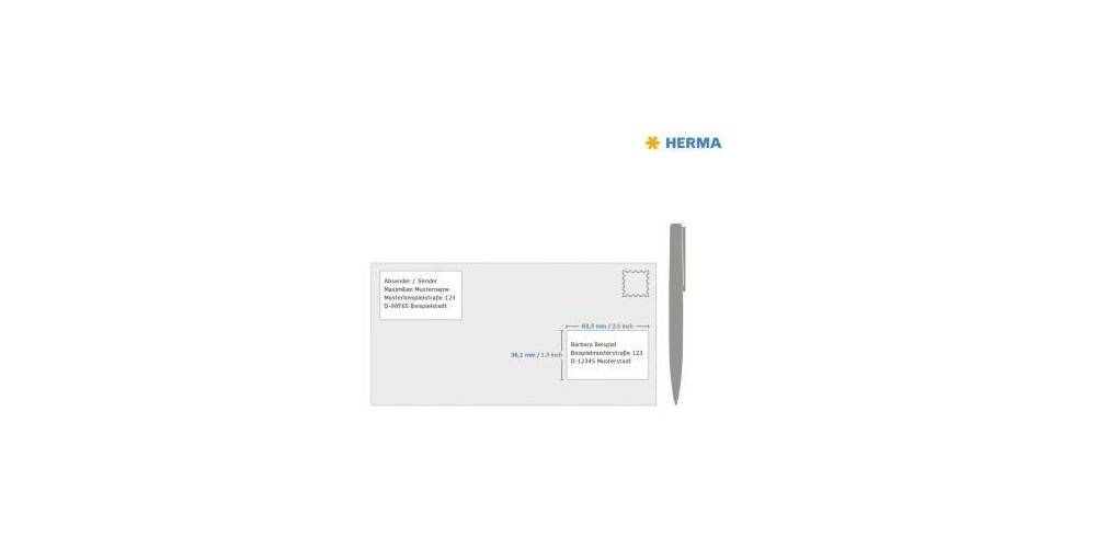 HERMA Folienetikett SPECIAL 63,5 x 38,1 mm (B x H) transparent 525