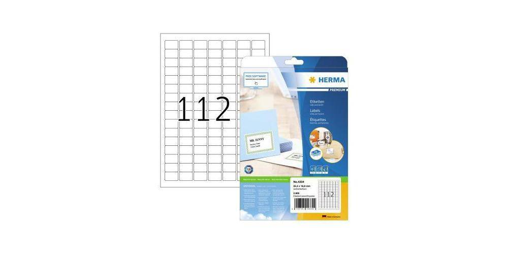 HERMA Universaletikett PREMIUM 25,4 x 16,9 mm (B x H) nicht wieder