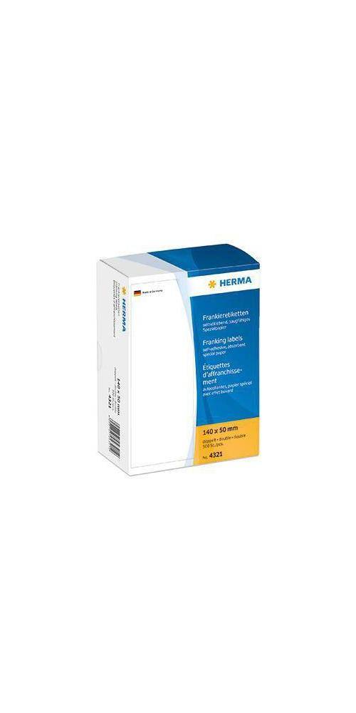 HERMA Frankieretikett 140 x 50 mm (B x H) Papier wei 500 Etik./Pack.