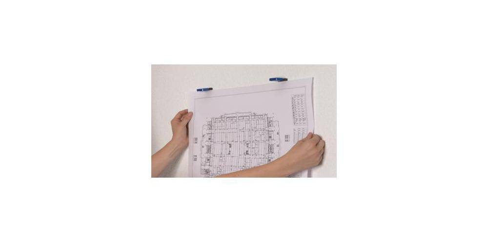 MAUL Clip S Magnet 3,6 x 4 cm (B x L ) Kunststoff blau 10 St./Pack.