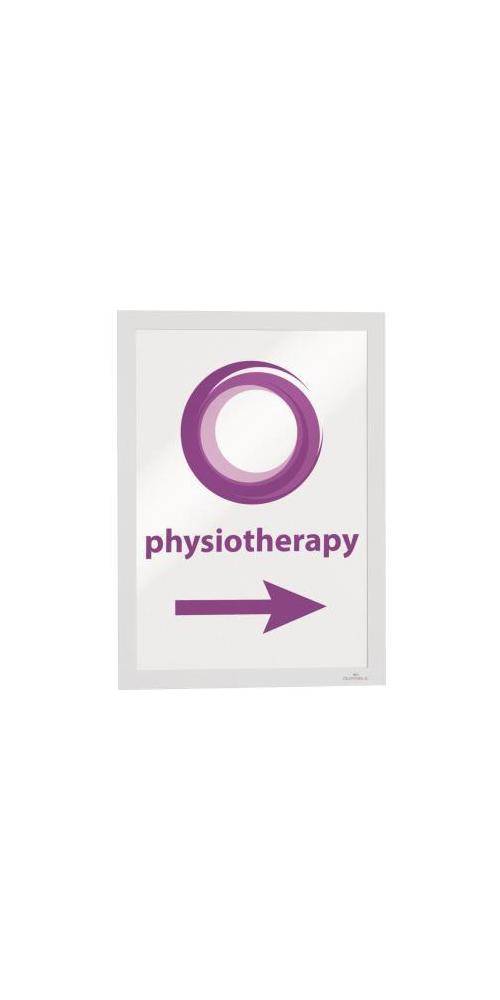 DURABLE Magnetrahmen DURAFRAME® DIN A4 PVC weiß 2 St./Pack.