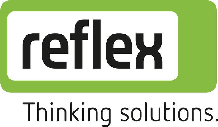Logo mit „reflex