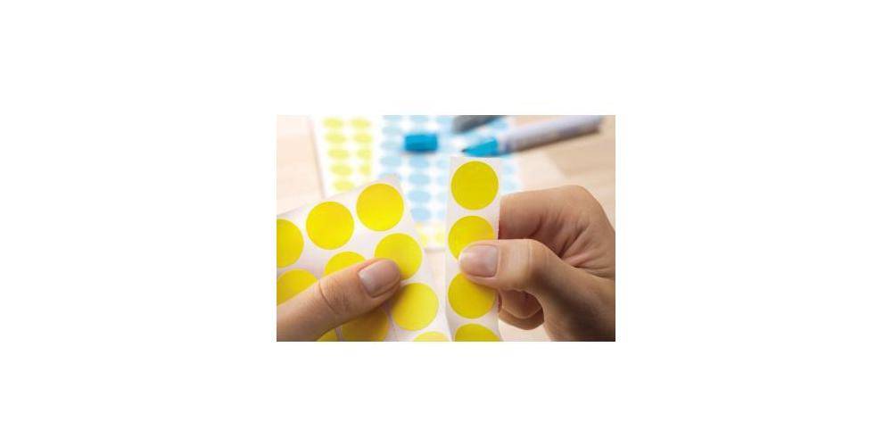 HERMA Markierungspunkt 19mm Papier gelb 1.280 Etik./Pack. 19mm Papier