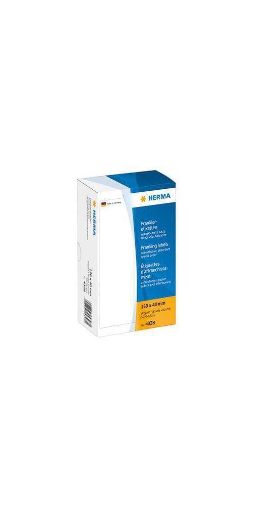 HERMA Frankieretikett 130 x 40 mm (B x H) Papier wei 500 Etik./Pack.