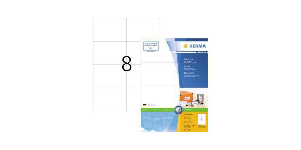 HERMA Universaletikett PREMIUM 105 x 74 mm (B x H) nicht wieder