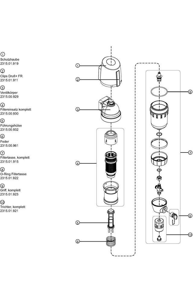 SASSERATH Rcksplfilter DRUFI 2315 FR