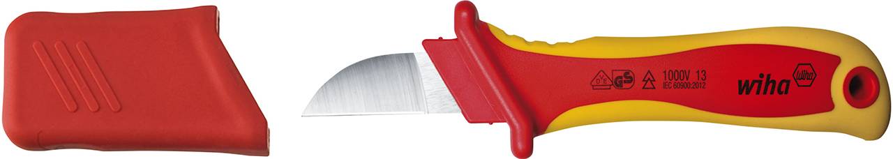 Abmantelungsmesser gerade Schneide für Rundkabel in Blister 200mm (38798)