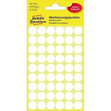AVERY Zweckform Markierungspunkt Durchmesser: 12 mm Werkstoff: Papier