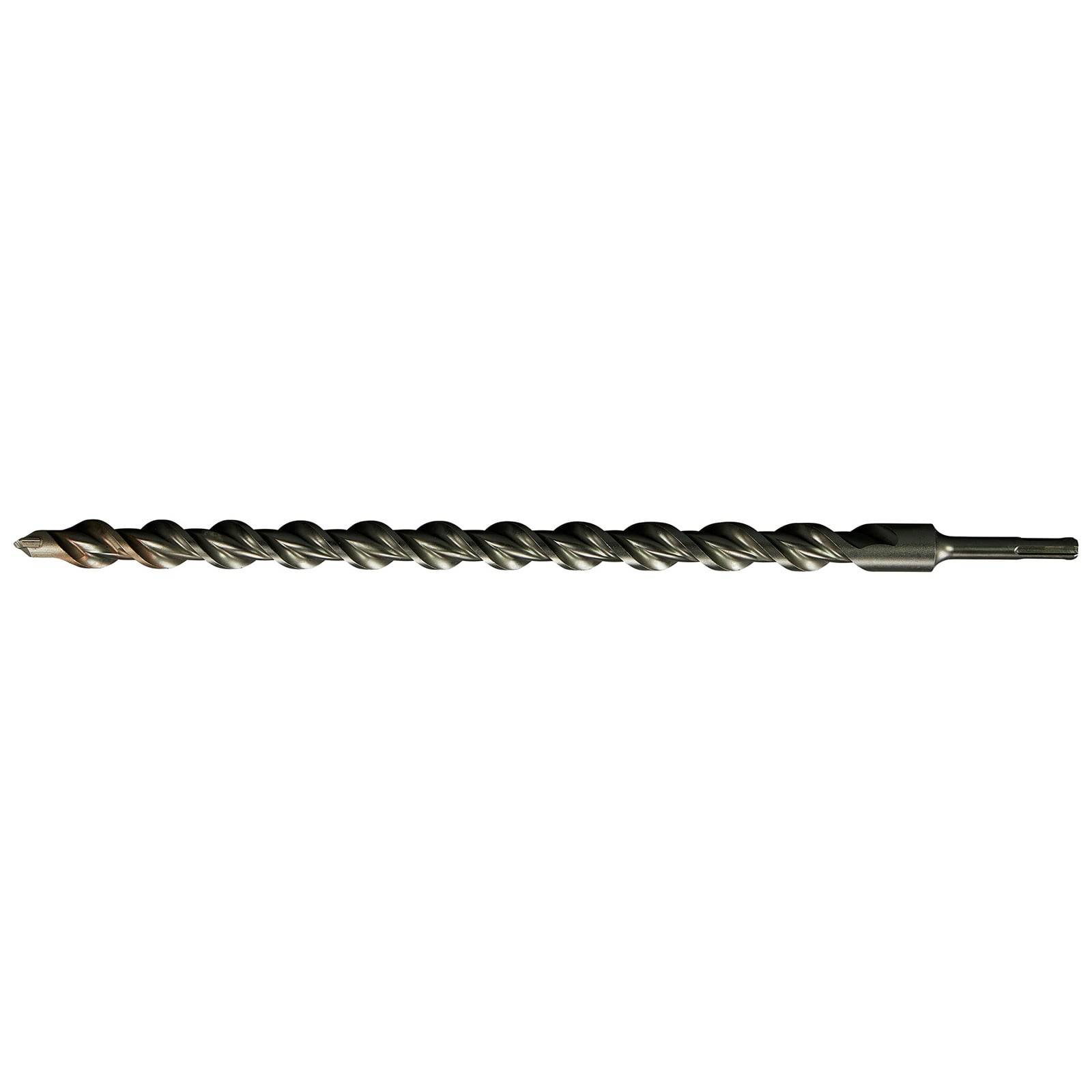 Ein Metallbohrer mit einer Spiralform, der zum Bohren von Löchern in verschiedenen Materialien verwendet wird.