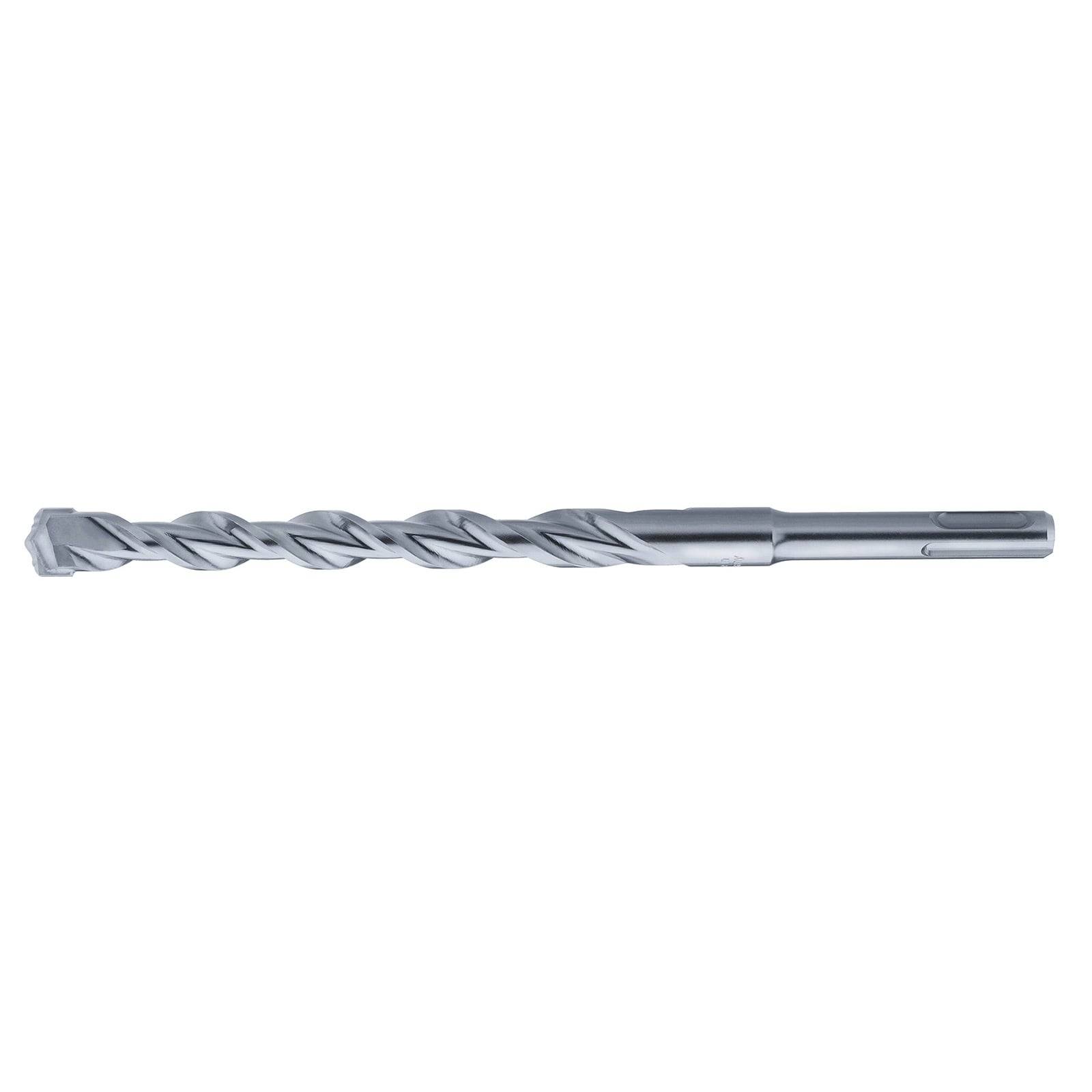 Ein Metallbohrer mit einer Spiralform, der eine spitze Spitze zum Bohren in verschiedene Materialien aufweist.