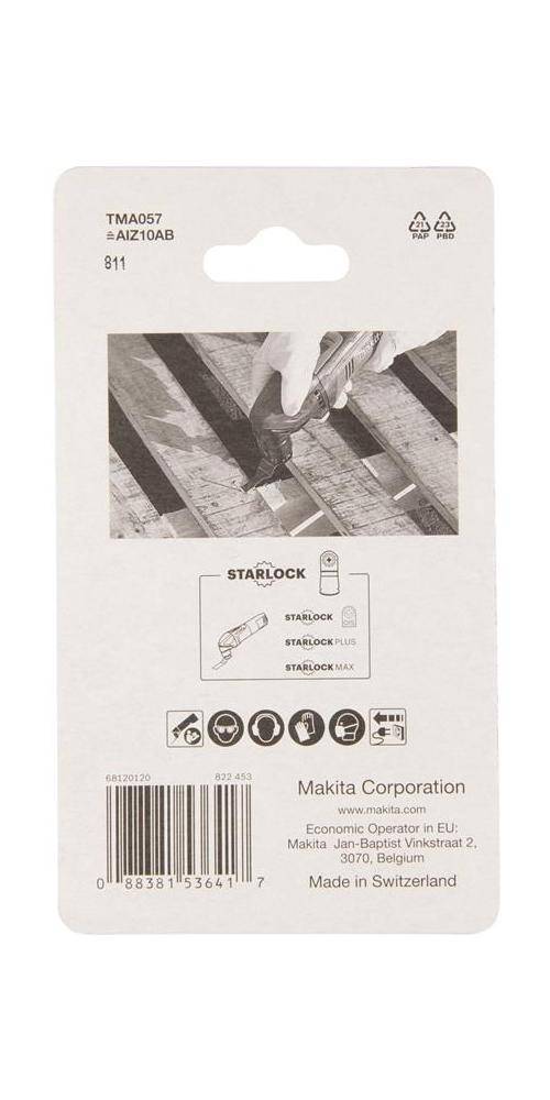 makita Tauchsgeblatt B-64917 B.10mm L.20mm BIM 20Zhne/Zoll,